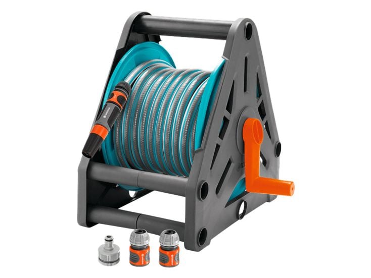 Gardena kit tuyau d'arrosage 15 mètres avec support mural