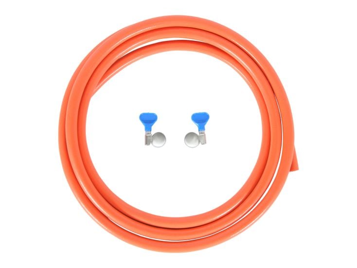 Obelink tuyau de gaz avec colliers de serrage - 3 m