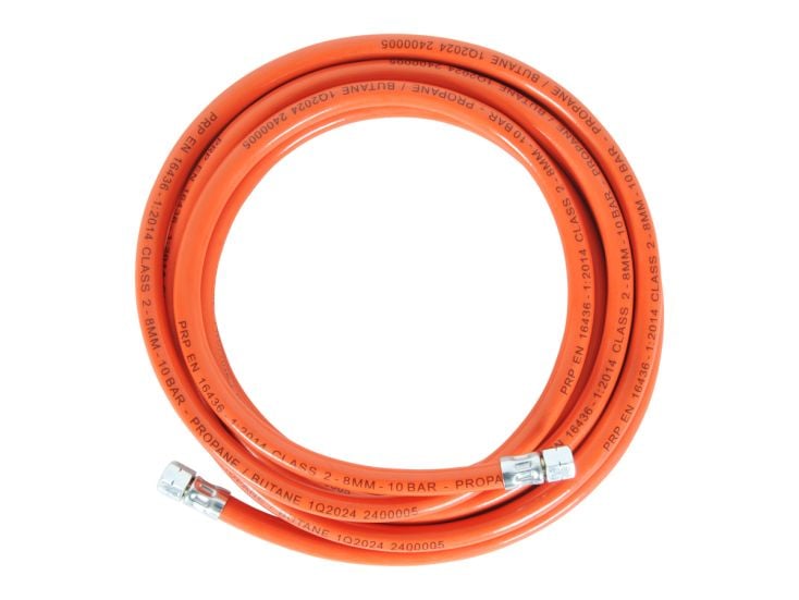 tuyau de gaz Obelink avec raccord 1/4 gauche - 5 m