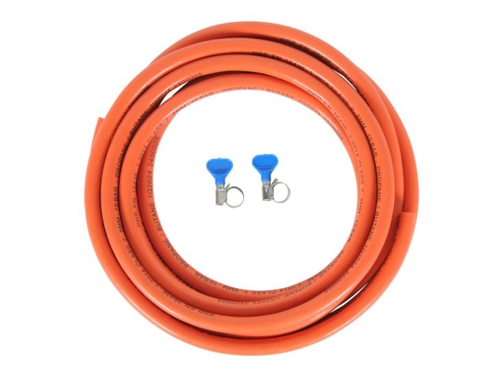 Obelink tuyau de gaz avec colliers de serrage - 5 m
