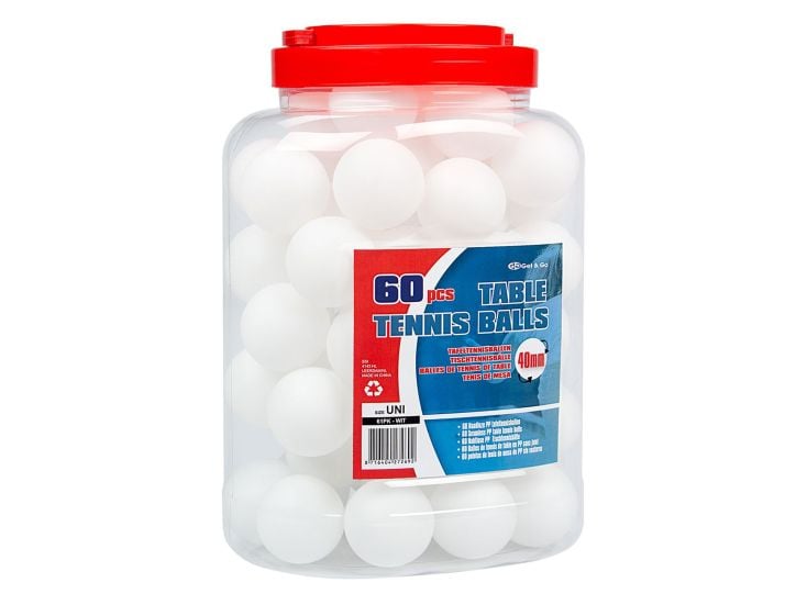 Get & Go balles de tennis de table en pot