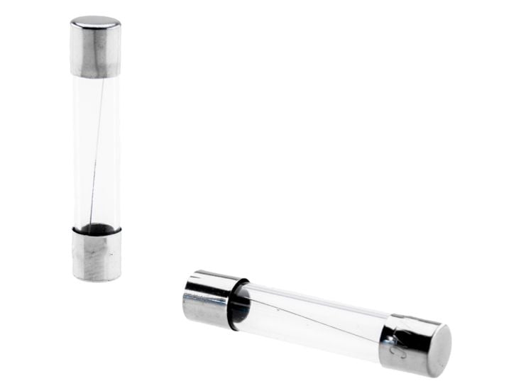 Jeu de fusibles en verre long 2 A