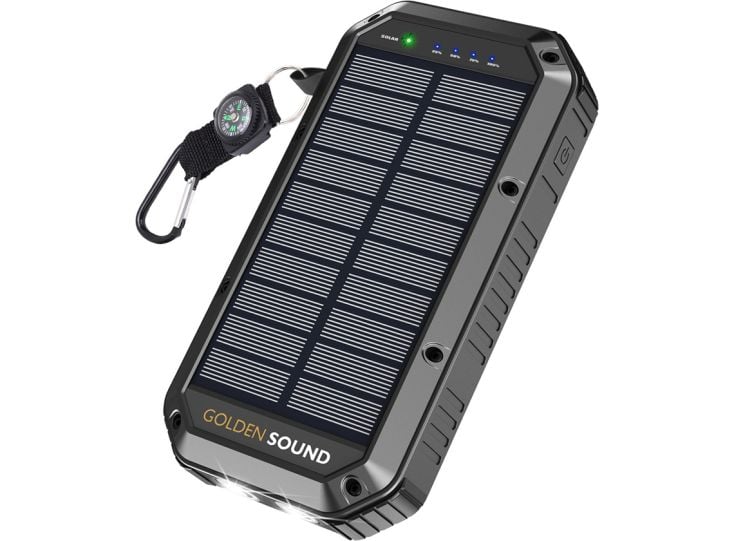 Golden Sound – Powerbank à énergie solaire 30 000 mAh