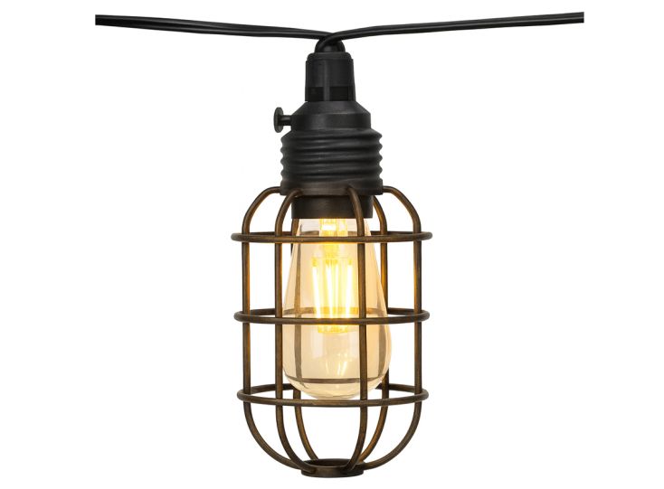 Grundig guirlande lumineuse solaire style industriel