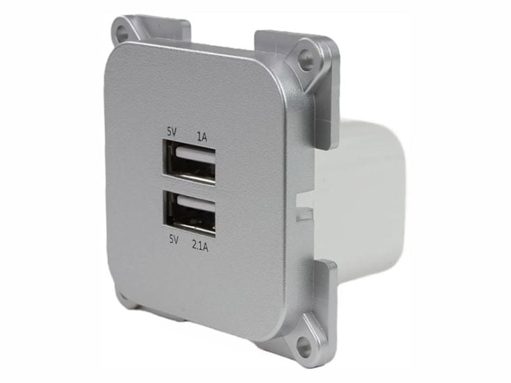 Haba C-Line Prise USB argentée