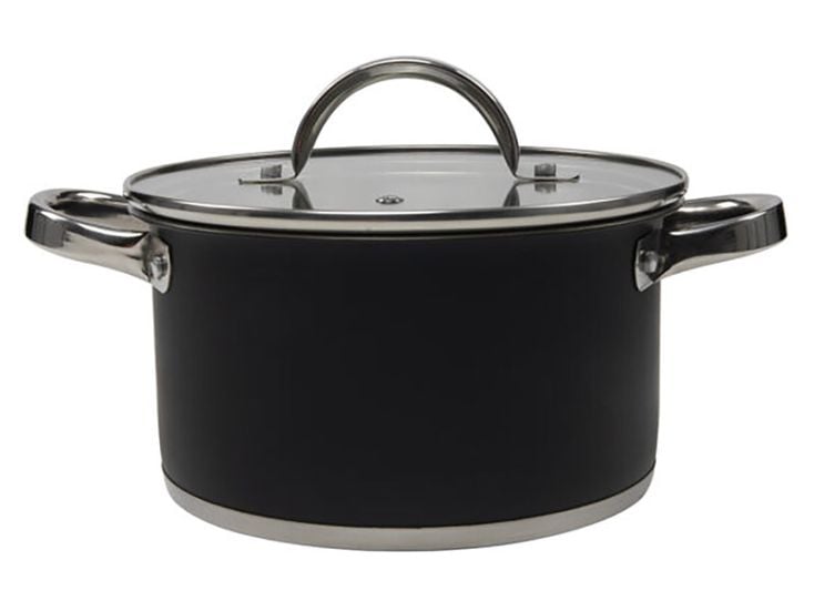 Casserole en acier inoxydable ø 20 cm Noir