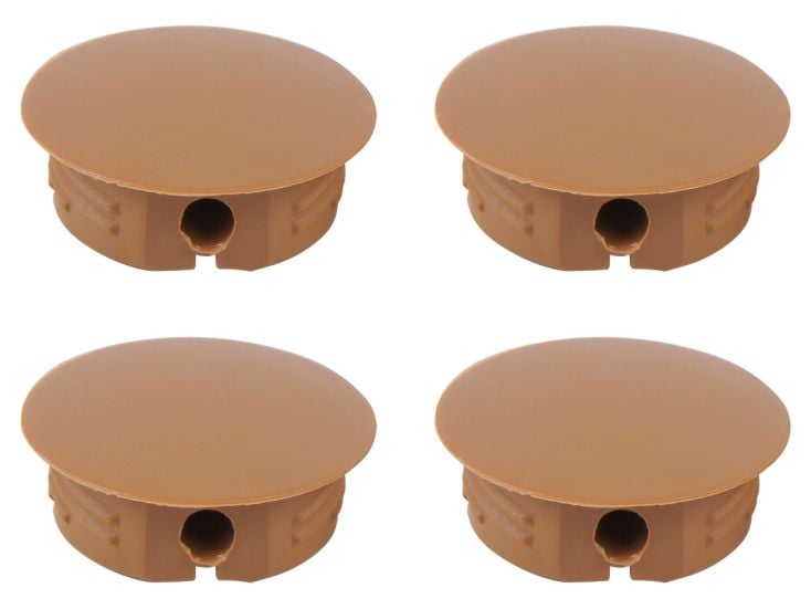 Raccord d'angle rond avec capot - Brown