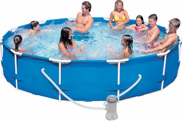Intex 366 cm frame piscine - pompe incluse