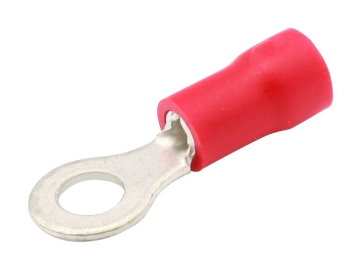 Cosse de câble avec anneau rouge lot de 10 pièces - 5,3 MM