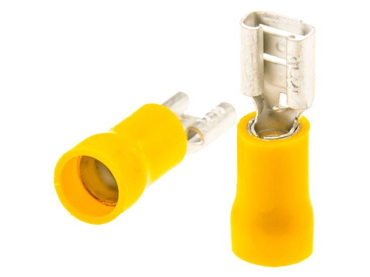 Cosses plates femelle jaune
