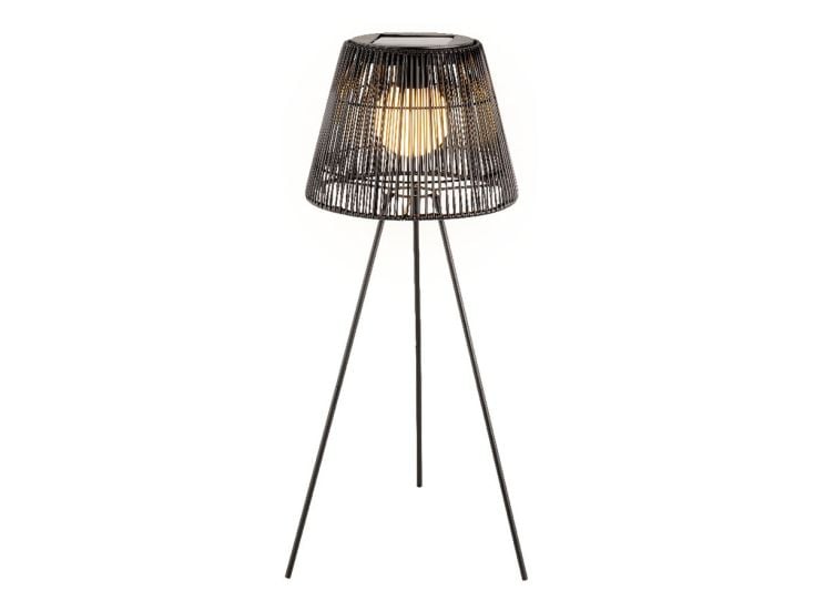 Lumineo Black lampe de sol solaire en rotin