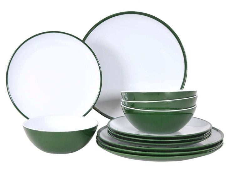 Kampa Set de vaisselle 12 pièces Fern Green