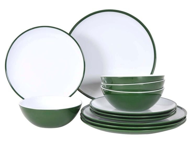 Kampa Set de vaisselle 12 pièces Fern Green
