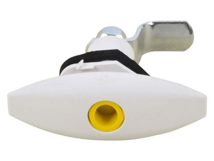 Serrure de coffre ovale - White