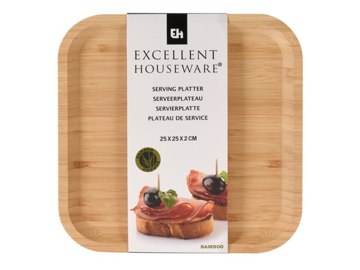 Excellent Houseware plateau de service en bambou