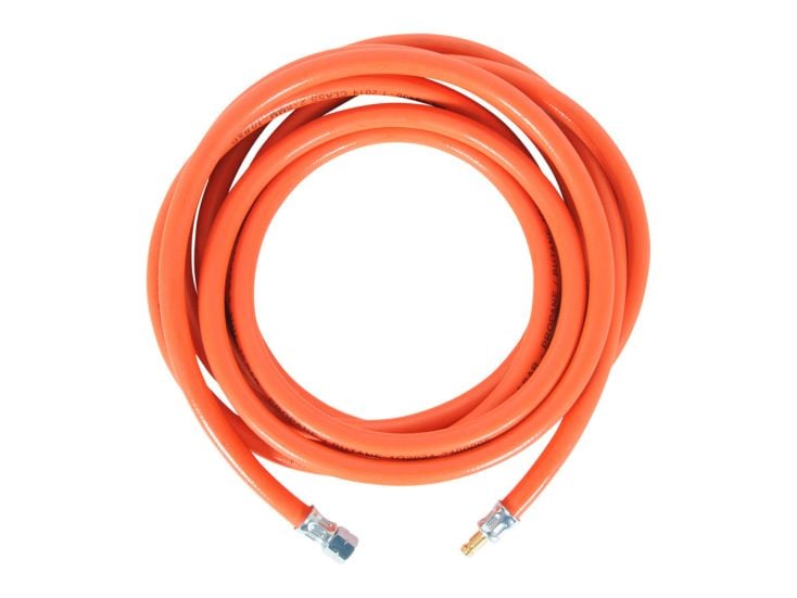 Obelink 1/4" gauche x raccord rapide tuyau de gaz PVC - 5 m
