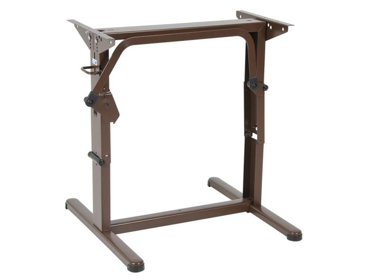 Pied de table relevable et pliable
