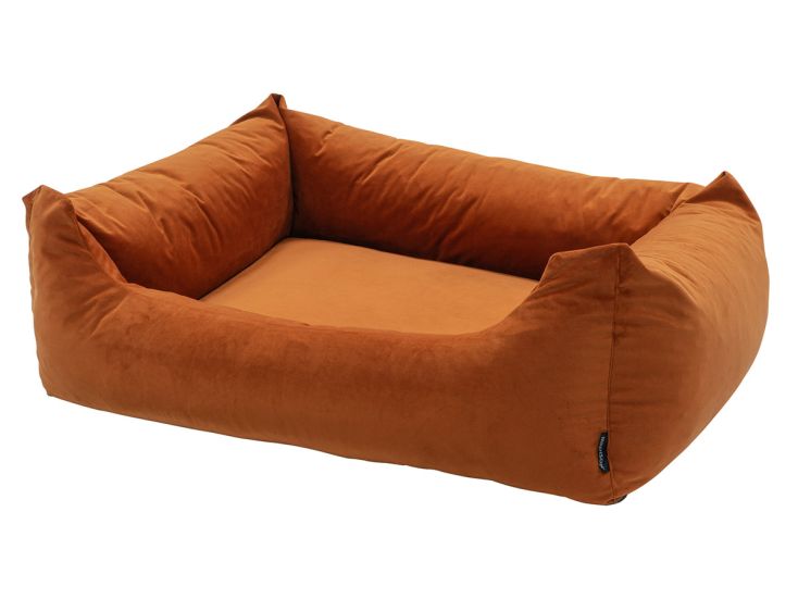 Madison Small Velours orange panier pour chien