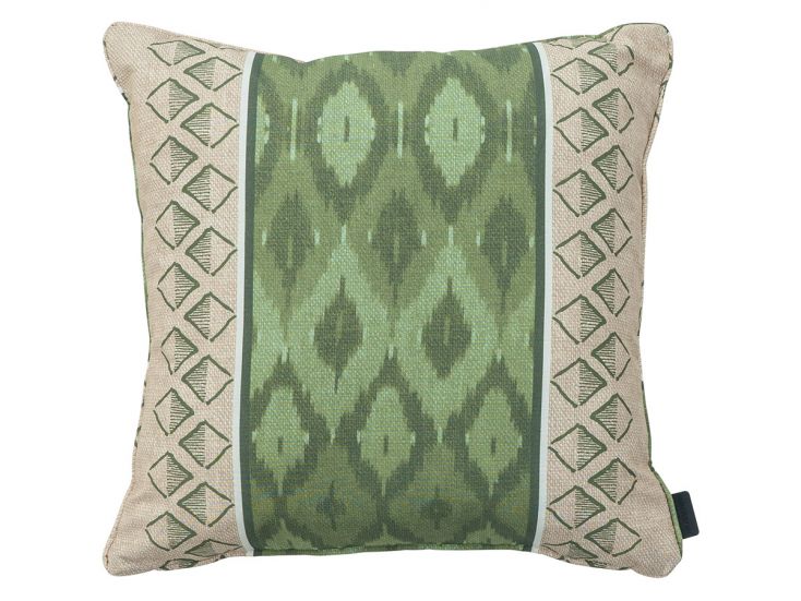Madison Ikatin green 50 x 50 coussin déco