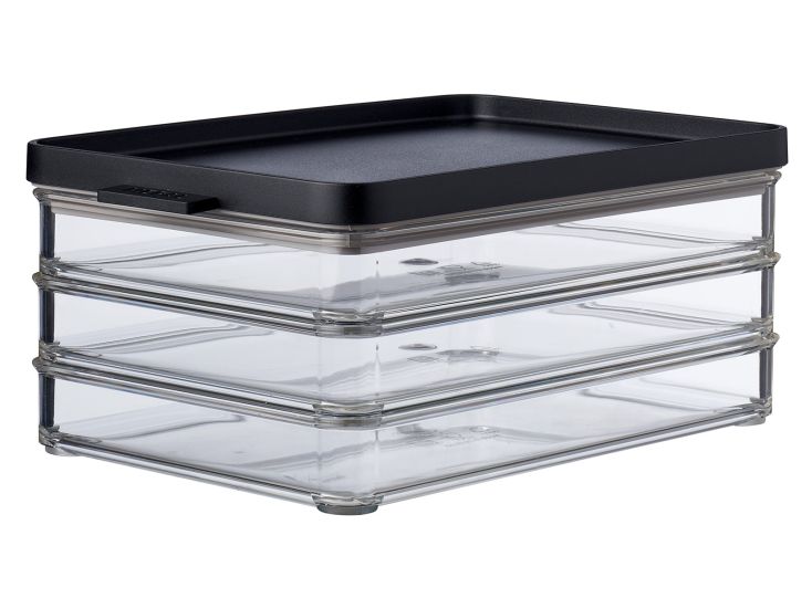 Mepal Omnia boîte réfrigérateur pour charcuterie 3 niveaux - Nordic Black