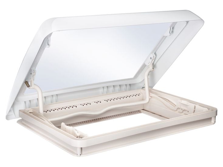 Dometic Transparent Midi Heki Style lanterneau avec support - Sans ventilation permanente