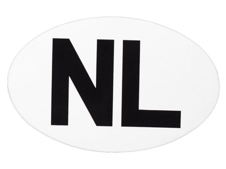 NL autocollant blanc