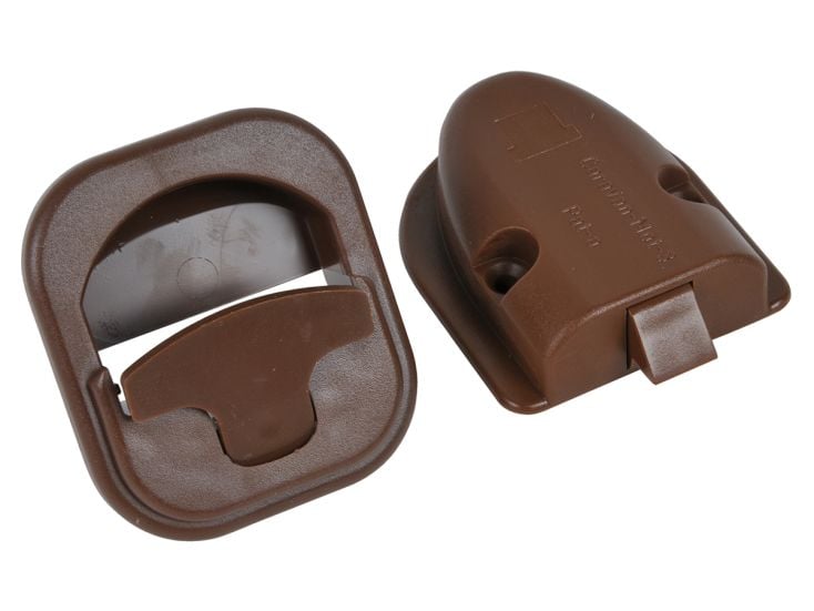 Obelink serrure de porte d'armoire encastrée - Dark brown