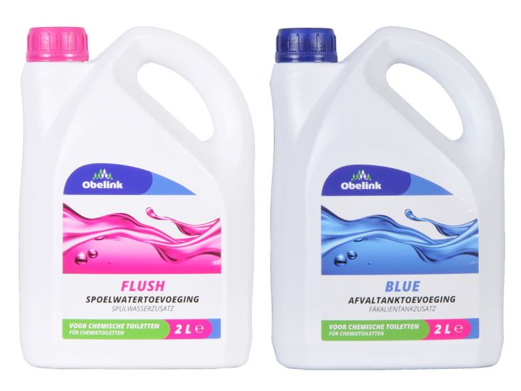 Obelink Blue additif pour réservoir à déchets de toilette et Flush additif pour réservoir d'eau de rinçage