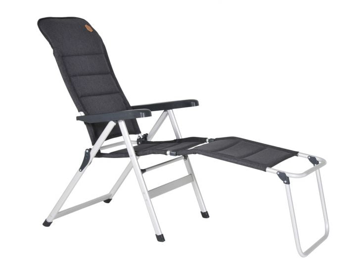 Obelink Ibiza Luxe Grey fauteuil inclinable avec repose-pieds