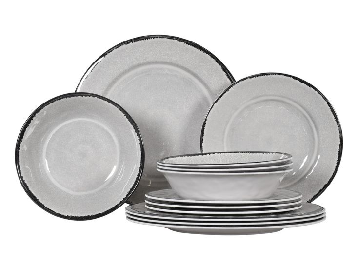 Obelink Premium Stone service de table - 12 pièces