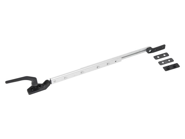 Obelink 24,8 cm compas fenêtre fixation à vis avec système de clic - Droit