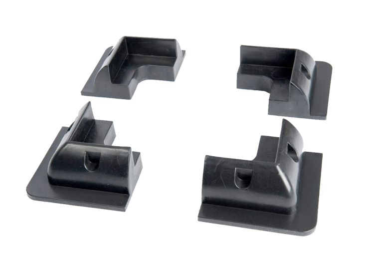 Obelink kit de 4 cornières d'angle pour panneau solaire - Black