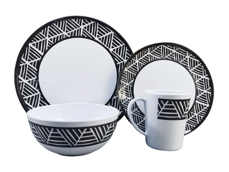 Obelink Stripe Service de table - 16 pièces