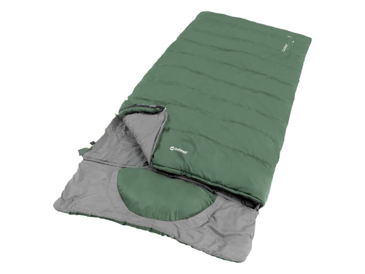 Outwell Contour Lux XL Green sac de couchage - gauche