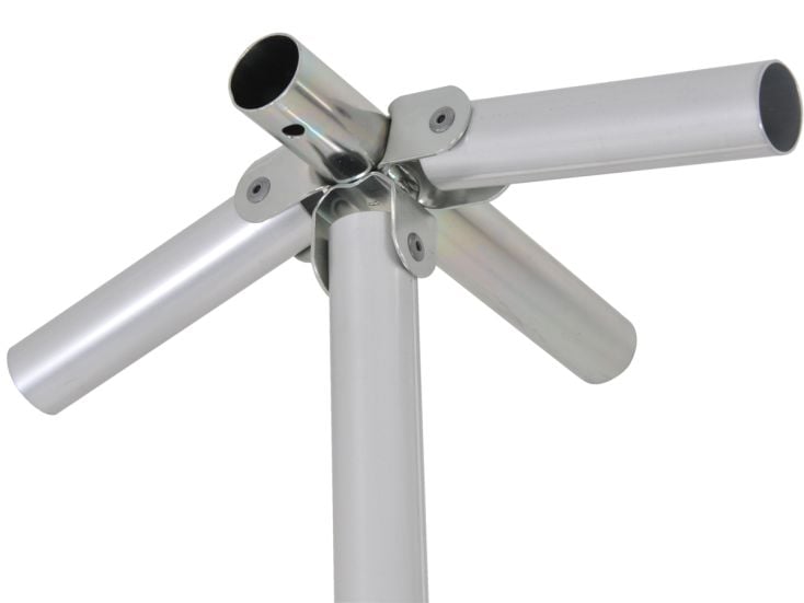Piper croix centrale armature auvent aluminium 28 mm