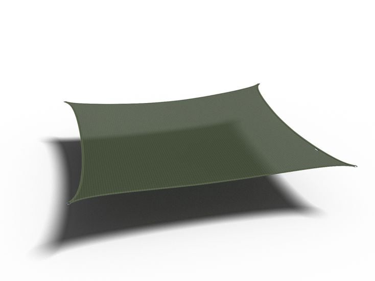 Platinum Coolfit 3,6 x 3,6m voile d'ombrage carrée - Olive