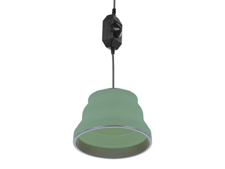 Lampe à suspension ProPlus Vert silicone Ø 15 cm
