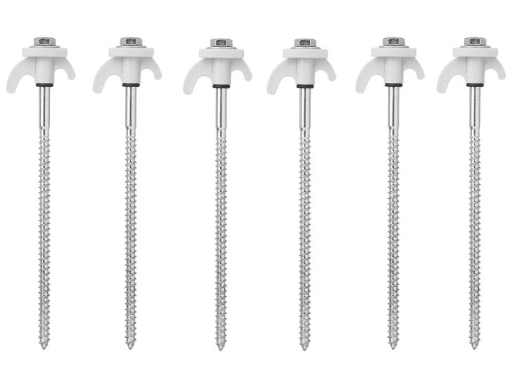ProPlus piquets à vis avec crochet en matière synthétique