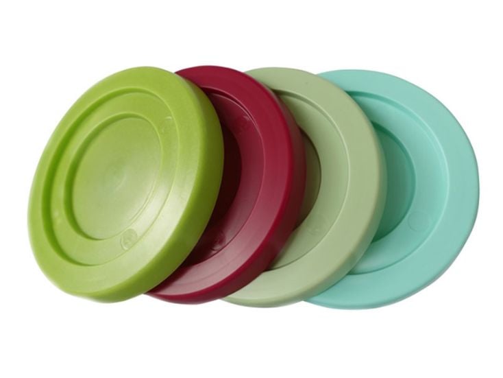 Purvario lot de 4 couvercles de verres à boire