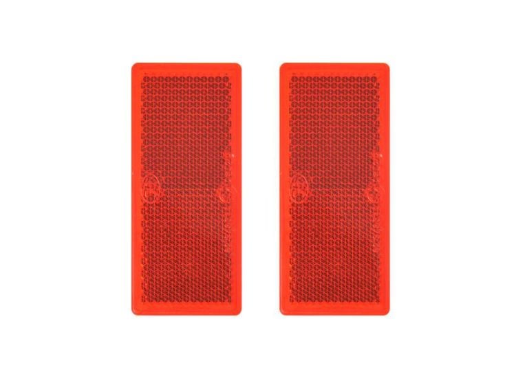 ProPlus catadioptre rectangulaire autocollant - Red