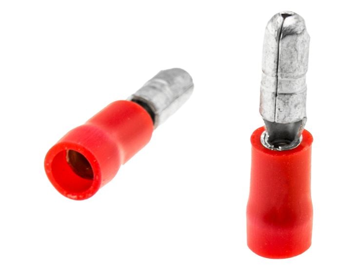 Fiche ronde isolée 4 mm lot de 10 pièces