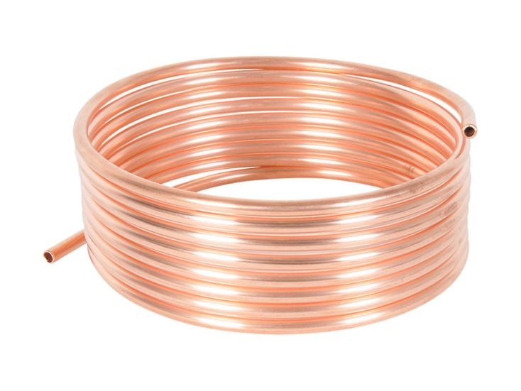 Obelink 8 mm tuyau de gaz en cuivre - 5 m