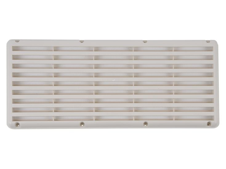 Grille de ventilation équipée d'une moustiquaire