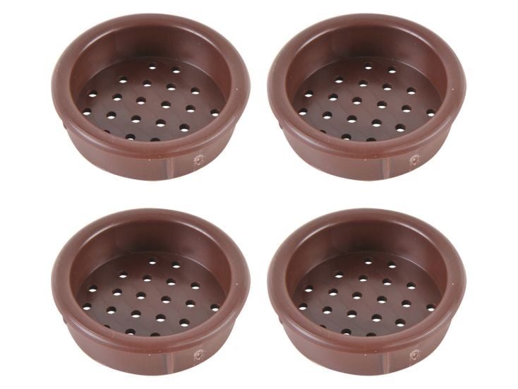 Mailles d'aération rondes à encastrer - Brown