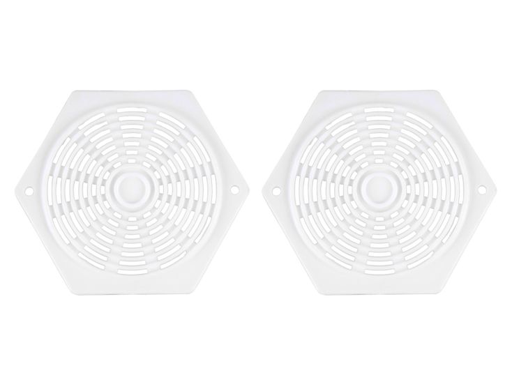 Grilles de ventilation hexagonales - White