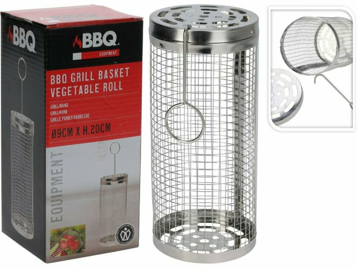 RVS BBQ panier cylindrique