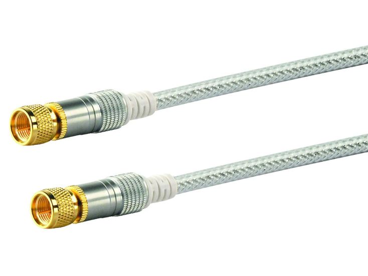 Schwaiger White câble satellite fiche F - 10 métres