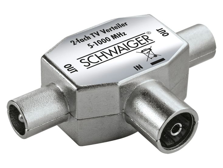 Schwaiger répartiteur TV à 2 voies