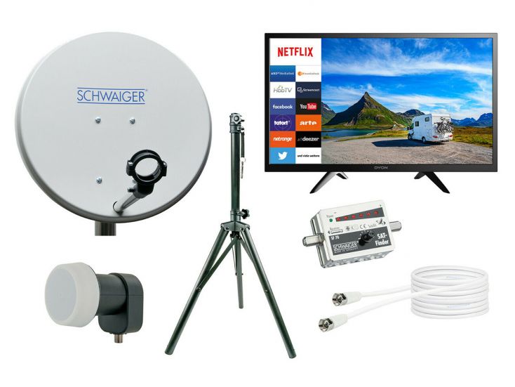 Schwaiger kit antenne satellite mobile smart TV 24 pouces