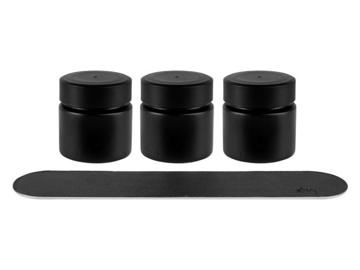 Silwy 3-Pièces 125 ml Pots à épices - Noir